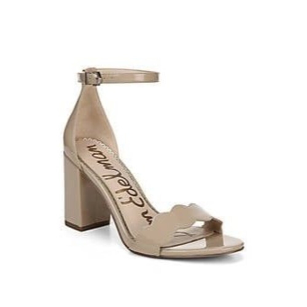 Sam Edelman Anthropologie NWOT Odila Classic Scalloped Block Heel Sandals 10.5